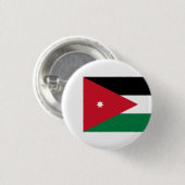 Badge Rond 2,50 Cm Drapeau jordanien, Drapeau de Jordanie (Devant & derrière)
