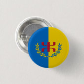 Badge Rond 2,50 Cm drapeau kabyle (Devant & derrière)