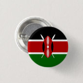 Badge Rond 2,50 Cm Drapeau kényan, Drapeau du Kenya (Devant & derrière)