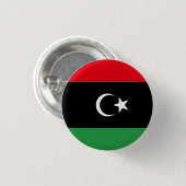 Badge Rond 2,50 Cm Drapeau libyen (Devant & derrière)