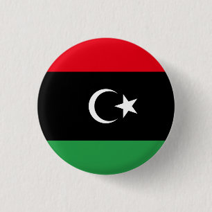 Badge Rond 2,50 Cm Drapeau libyen