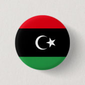 Badge Rond 2,50 Cm Drapeau libyen, Drapeau libyen (Devant)