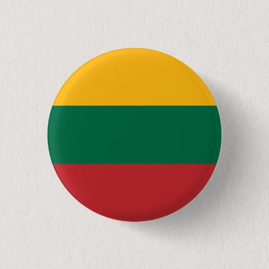 Badge Rond 2,50 Cm Drapeau lituanien, Drapeau de Lituanie (Devant)