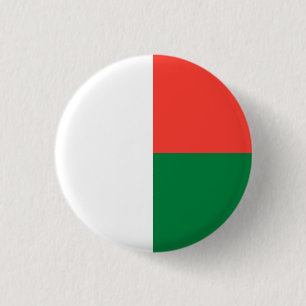 Badge Rond 2,50 Cm Drapeau Madagascar