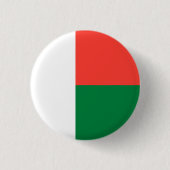 Badge Rond 2,50 Cm Drapeau Madagascar (Devant)