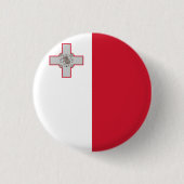 Badge Rond 2,50 Cm Drapeau maltais (Devant)