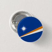 Badge Rond 2,50 Cm Drapeau marshalais, Drapeau des Îles Marshall (Devant & derrière)