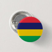 Badge Rond 2,50 Cm Drapeau Maurice (Devant & derrière)