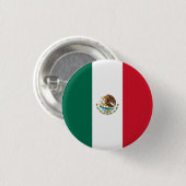 Badge Rond 2,50 Cm Drapeau mexicain (Devant & derrière)
