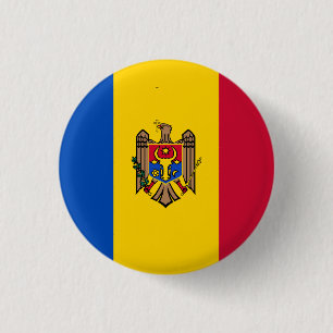 Badge Rond 2,50 Cm Drapeau moldave, Drapeau moldave