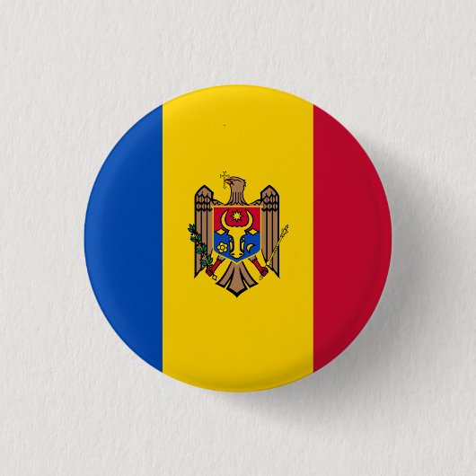 Badge Rond 2,50 Cm Drapeau moldave, Drapeau moldave (Devant)
