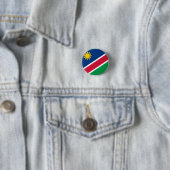 Badge Rond 2,50 Cm Drapeau namibien (En situation)