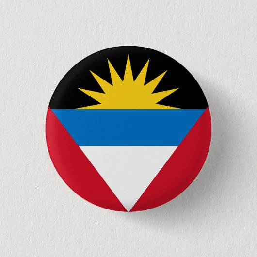 Badge Rond 2,50 Cm Drapeau national d'Antigua-et-Barbuda (Devant)