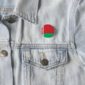 Badge Rond 2,50 Cm Drapeau national de Bélarus (En situation)