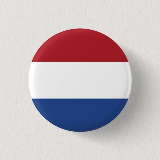 Badge Rond 2,50 Cm Drapeau national de Pays-Bas (Devant)