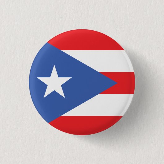 Badge Rond 2,50 Cm Drapeau national de Porto Rico (Devant)