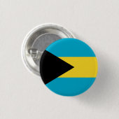 Badge Rond 2,50 Cm Drapeau national des Bahamas (Devant & derrière)