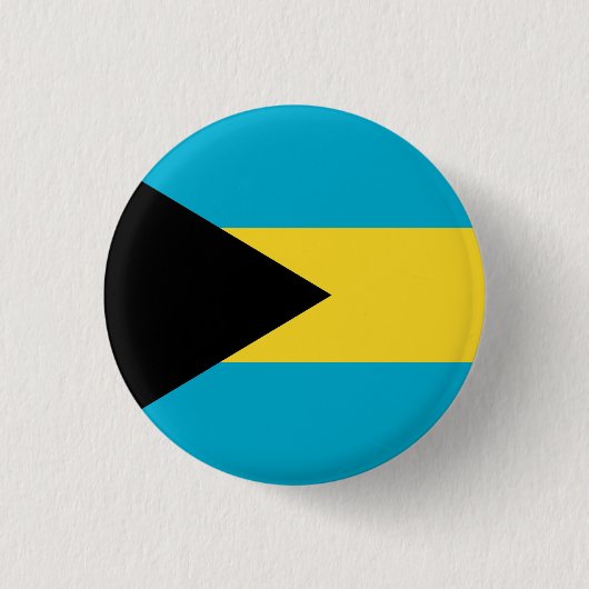 Badge Rond 2,50 Cm Drapeau national des Bahamas (Devant)