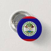 Badge Rond 2,50 Cm Drapeau national du Belize (Devant & derrière)