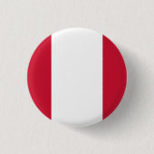 Badge Rond 2,50 Cm Drapeau national du Pérou (Devant)