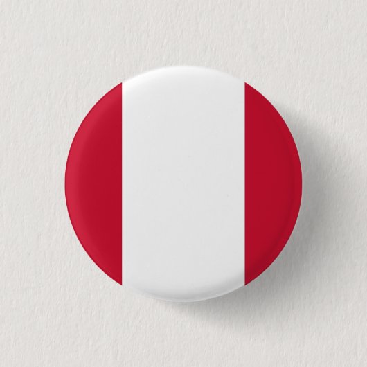 Badge Rond 2,50 Cm Drapeau national du Pérou (Devant)