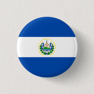 Badge Rond 2,50 Cm Drapeau national du Salvador