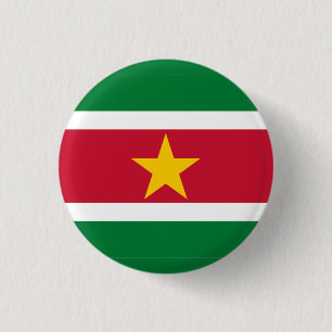 Badge Rond 2,50 Cm Drapeau national du Suriname