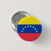 Badge Rond 2,50 Cm Drapeau national du Venezuela (Devant & derrière)