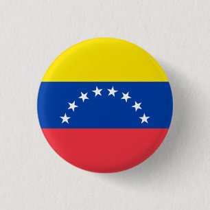Badge Rond 2,50 Cm Drapeau national du Venezuela