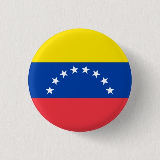 Badge Rond 2,50 Cm Drapeau national du Venezuela (Devant)