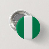Badge Rond 2,50 Cm Drapeau nigérian, Drapeau du Nigeria (Devant & derrière)