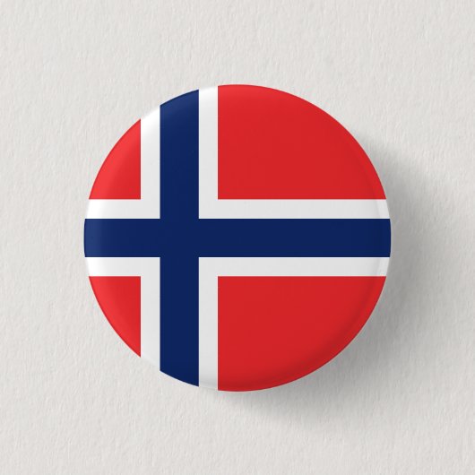 Badge Rond 2,50 Cm Drapeau Norvège (Devant)