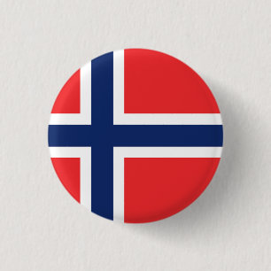 Badge Rond 2,50 Cm Drapeau Norvège