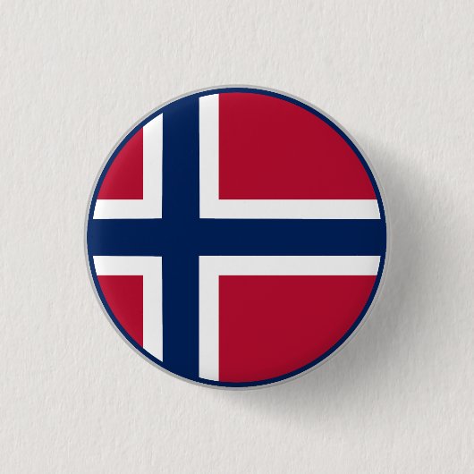 Badge Rond 2,50 Cm Drapeau norvégien (Devant)