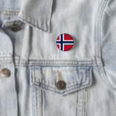 Badge Rond 2,50 Cm Drapeau norvégien (En situation)