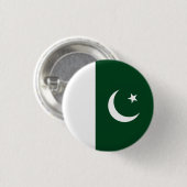 Badge Rond 2,50 Cm Drapeau pakistanais, Drapeau du Pakistan (Devant & derrière)