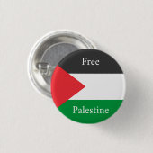 Badge Rond 2,50 Cm Drapeau palestinien Libérez la Palestine customisé (Devant & derrière)