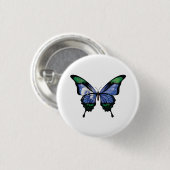 Badge Rond 2,50 Cm Drapeau papillon du détroit de Torres (Devant & derrière)
