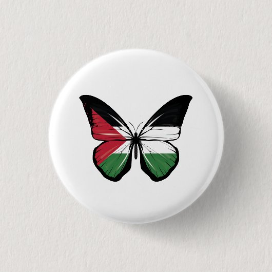 Badge Rond 2,50 Cm Drapeau papillon palestinien (Devant)