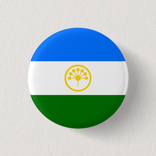 Badge Rond 2,50 Cm Drapeau patriotique Bachkortostan (Devant)