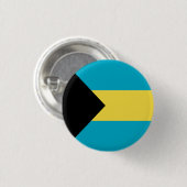 Badge Rond 2,50 Cm Drapeau patriotique bahaméen (Devant & derrière)