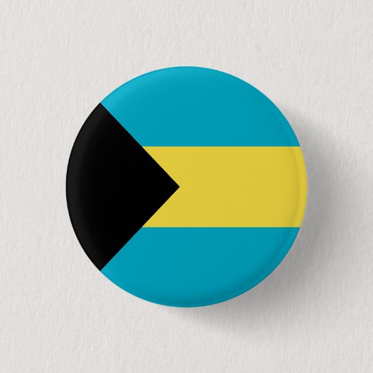 Badge Rond 2,50 Cm Drapeau patriotique bahaméen (Devant)