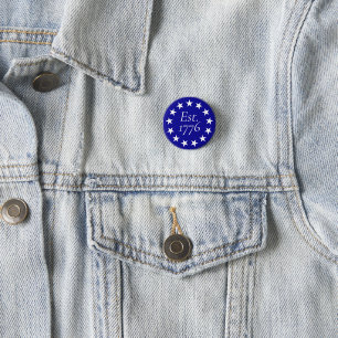 Badge Rond 2,50 Cm Drapeau patriotique Betsy Ross Env. 1776 Cadeau