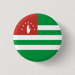 Badge Rond 2,50 Cm Drapeau patriotique d'Abkhazie