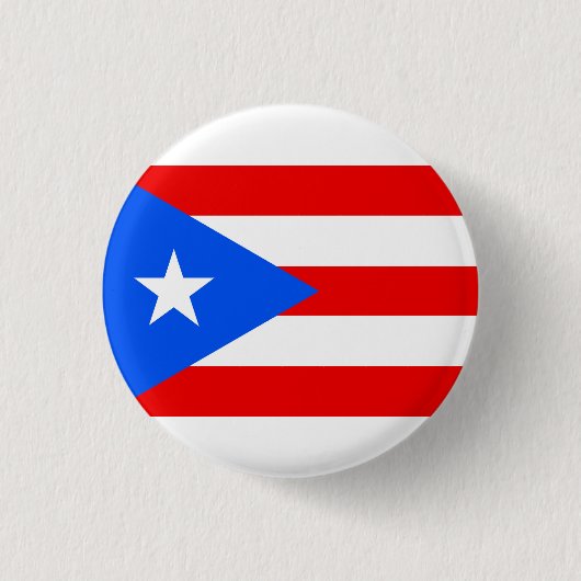 Badge Rond 2,50 Cm Drapeau Porto Rico (Devant)