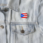 Badge Rond 2,50 Cm Drapeau Porto Rico (En situation)