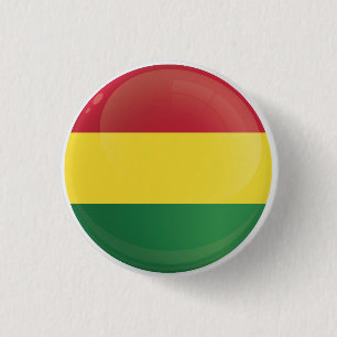 Badge Rond 2,50 Cm Drapeau rond en forme d'icône de Bolivie 