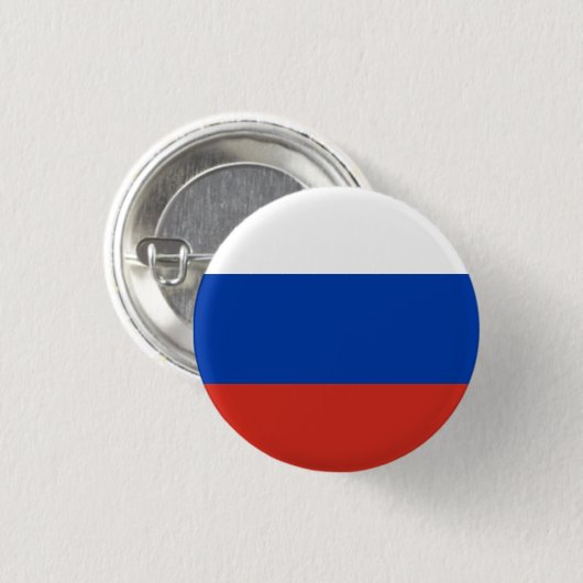 Badge Rond 2,50 Cm Drapeau russe (Devant & derrière)