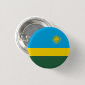 Badge Rond 2,50 Cm Drapeau rwandais, Drapeau du Rwanda (Devant & derrière)