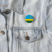 Badge Rond 2,50 Cm Drapeau rwandais, Drapeau du Rwanda (En situation)